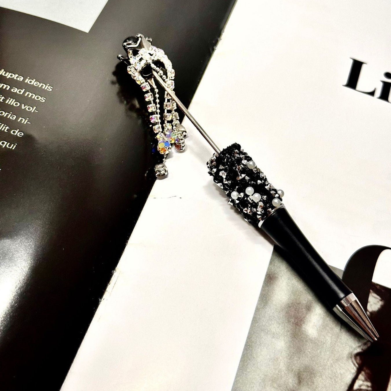 Wholesale DIY heavy bead pen handmade diamond creative pen